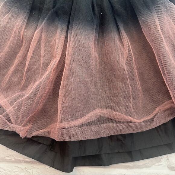 Toddler Girls 2-3 Years Black Orange Tulle Knee Length Skirt Halloween Party - Picture 3 of 8
